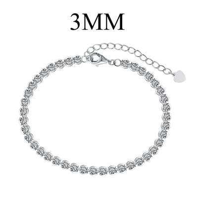 5A 3.5mm Tennis Bracelet (17+3) - إسوارة