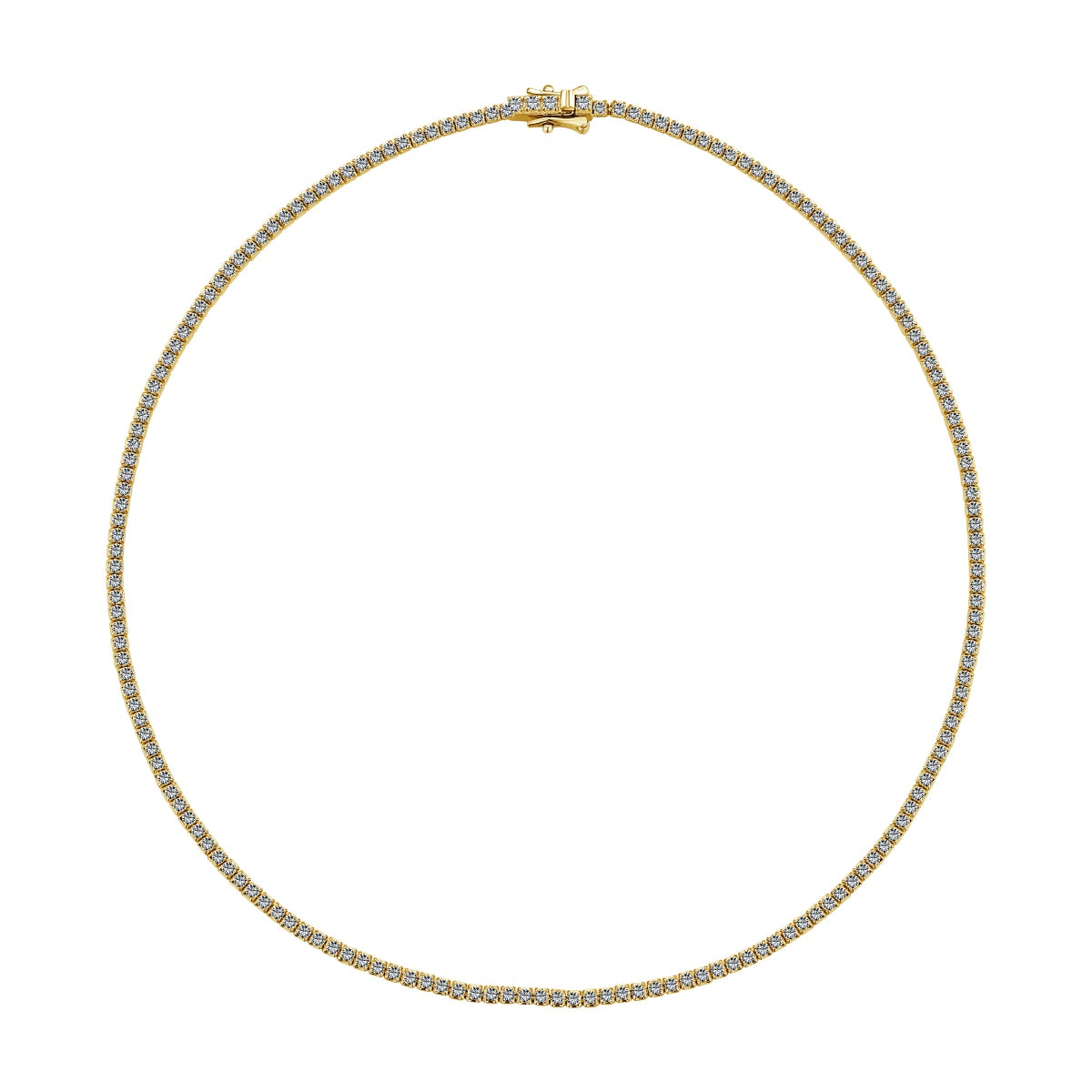2mm 5A Tennis Necklace - سلسال