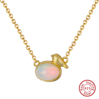 Opal Natural Necklace - سلسال